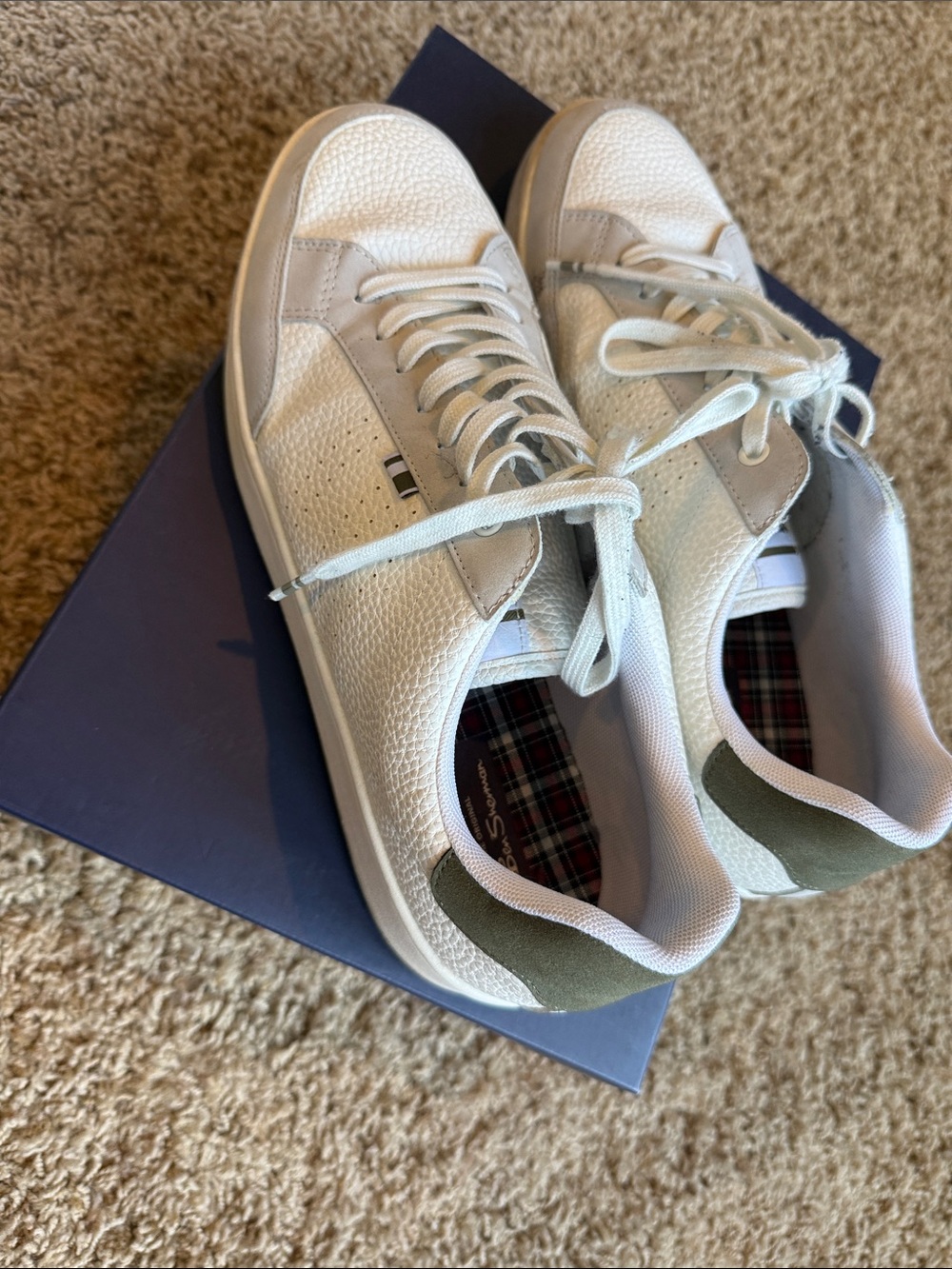 Ben Sherman Classic White Men's Leather Sneakers